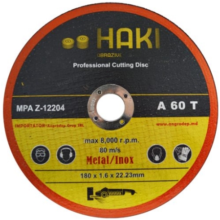 180×1.6 disc metal/inox Haki