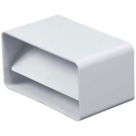 Соединитель воздуховодов белый пластик 55 x 110 x 66 mm Ventika