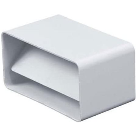 Соединитель воздуховодов белый пластик 55 x 110 x 66 mm Ventika