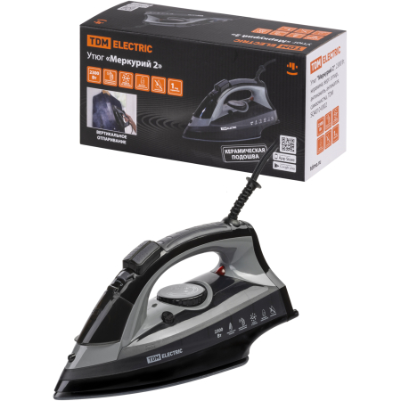 FIER DE CALCAT 2300W CERAMICA, CU ABURI, ANTICALCAR <MERCURY2>