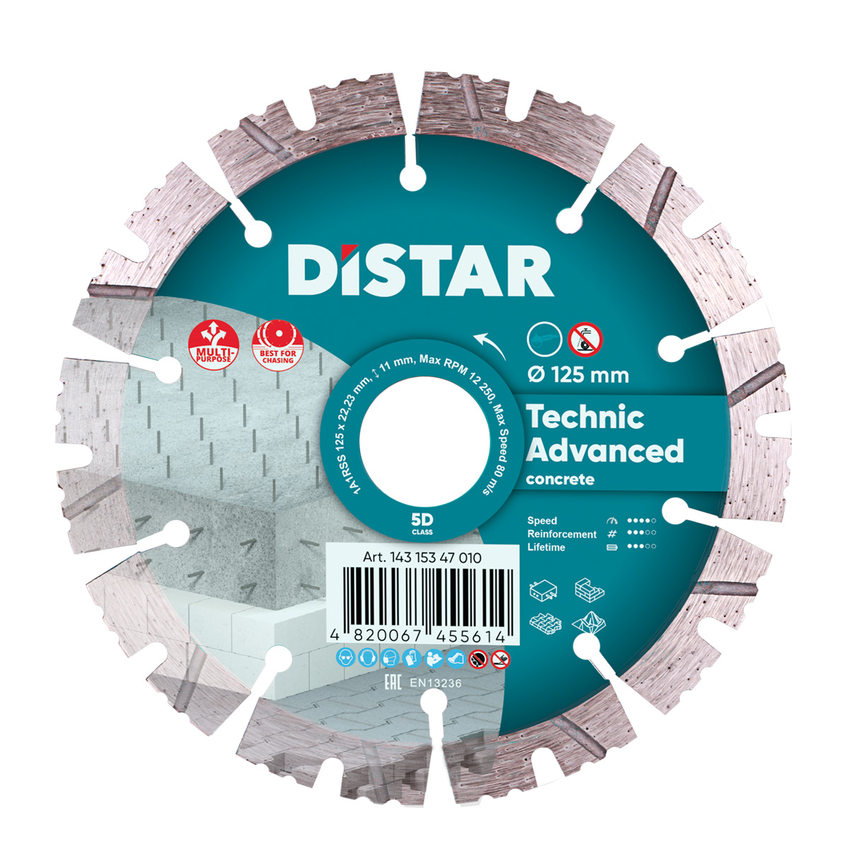 DISC DIAMANTAT D-125 TECHNIC ADVANCED DISTAR DISC DIAMANTAT D-125 TECHNIC ADVANCED DISTAR