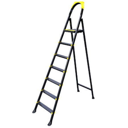 SCARA PLIABILA DIN OTEL NEAGRA 7+1 LEO EUROSTEP