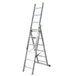 Scară de aluminiu extensibile VHR TK 2x9 500 cm 243 cm 5 trosoane ELKOP