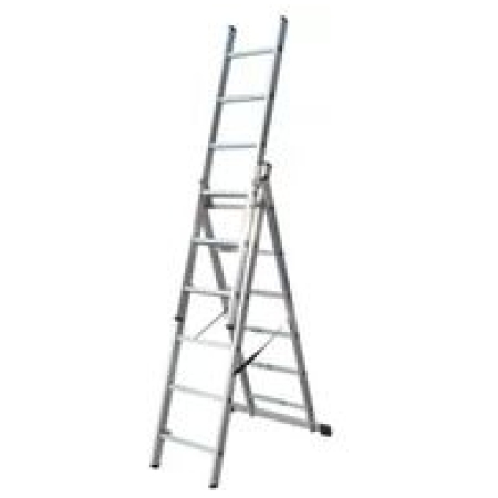 Scară de aluminiu extensibile VHR TK 2x9 500 cm 243 cm 5 trosoane ELKOP