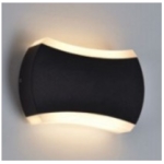 Felinar de fațadă 2*6W 3000K negru de exterior 220V metal+PVC IP54 LUMINA LED