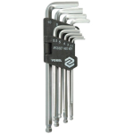 Set chei hexagonale cu cap sferic 2-10mm Vorel