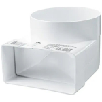 Conector de aeroduct alb plastic 60 x 204 x 150 mm Ventika