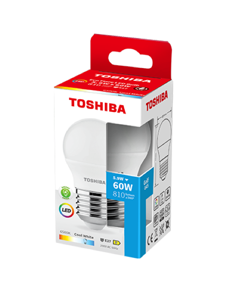 BEC LED ECO FLARE G45 E27 5.9W 6500K TOSHIBA BEC LED ECO FLARE G45 E27 5.9W 6500K TOSHIBA