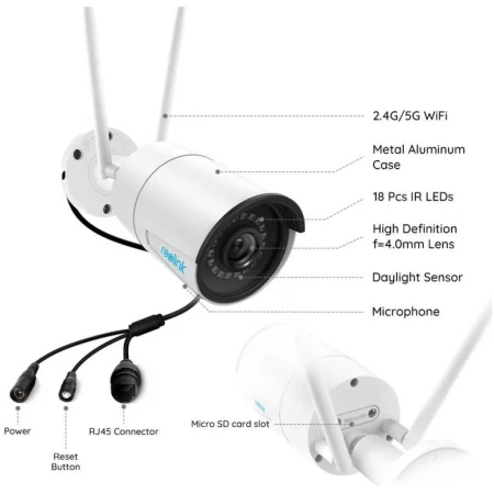 Cameră supraveghere video 4MP Reolink IP65