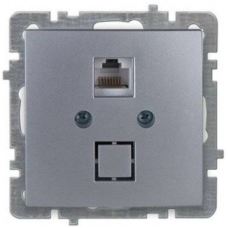 Priză de date gri RJ45 CAT6 IP20 220V NILSON