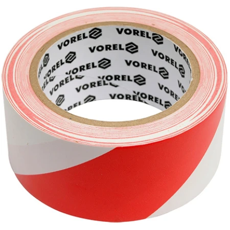 Bandă de avertizare albastru-Rosu 48mm x 33mm Vorel