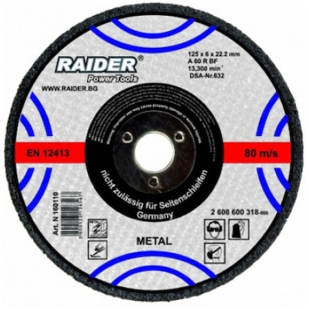 DISC METAL 125x1.6x22,2mm RAIDER