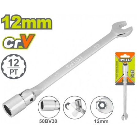 CHEIE COMBINATA 12MM TUBULARA REGLABILA DYLLU