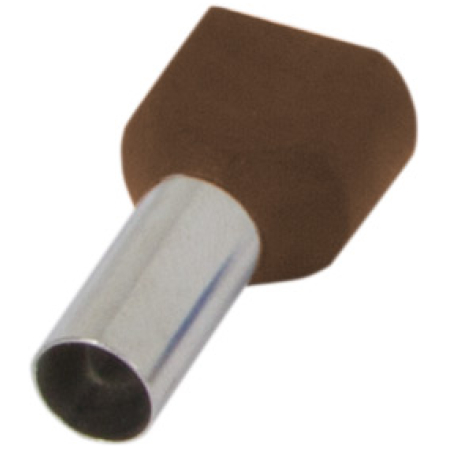 Изолированный наконечник kоричневый 2X10MM2 Enext