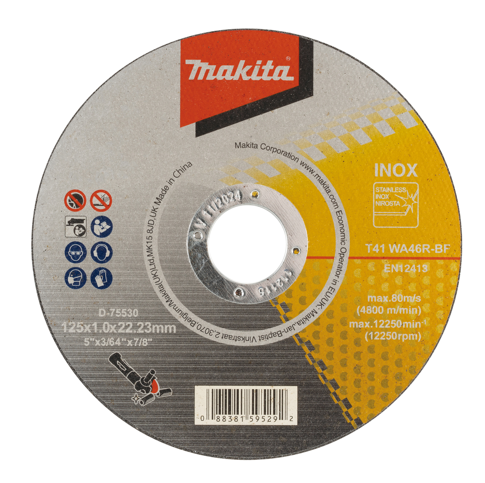 DISC TAIERE OTEL 125X1.0X22.23 MAKITA DISC TAIERE OTEL 125X1.0X22.23 MAKITA