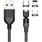 CABLU 3 IN 1 NEGRU