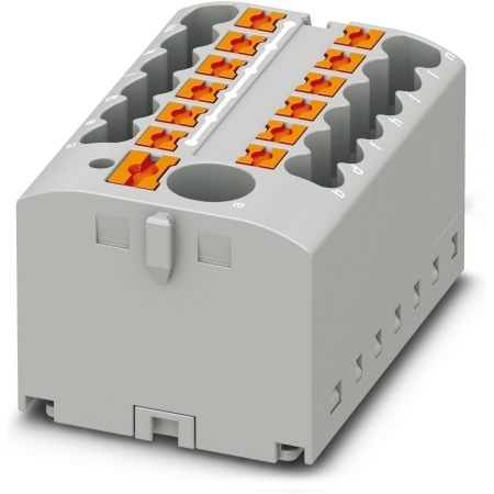BLOC DE DISTRIBUTIE 1INT 0.5-10M 6ESIRI 0.14-2.5MM 12X2.5 GRI WKDO