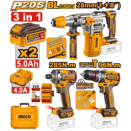 SET DIN 3 SCULE PE ACUMULATOR INGCO INDUSTRIAL