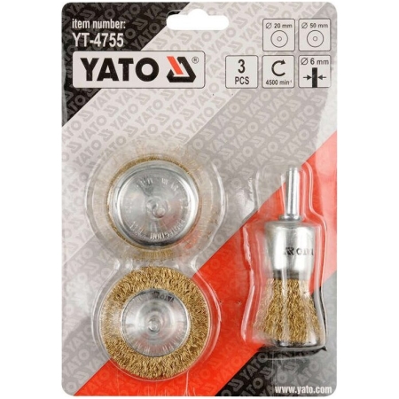 Набор проволочных щеток Yato