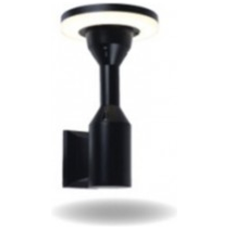 Felinar de fațadă 12W 3000K negru de exterior 260X150MM 220V IP65 LUMINA LED