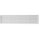 Grilaj de ventilare cu sită alb plastic 453x91mm Ventika