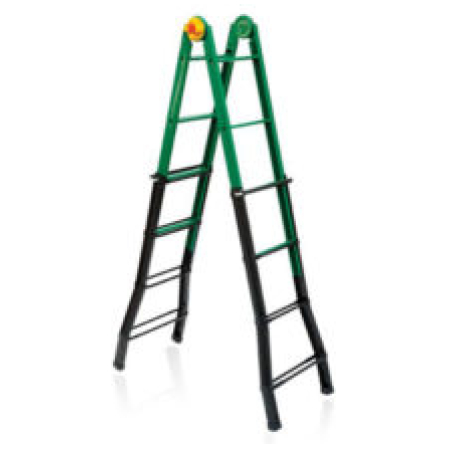 Scară din metal multifuncțională dubla B44 488 cm 139 cm 5 trosoane ELKOP