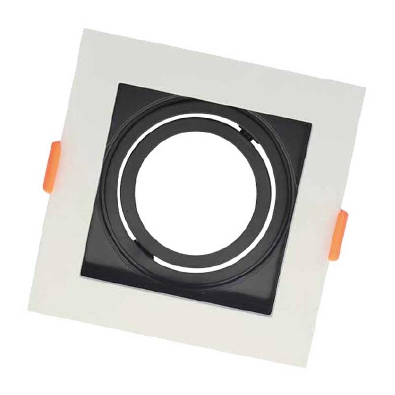SPOT DE IL.INCAST.ACK AH03-05009 ALB+NEGRU PATRAT SPOT DE IL.INCAST.ACK AH03-05009 ALB+NEGRU PATRAT