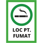Autocolant 10x10cm loc pentru fumat