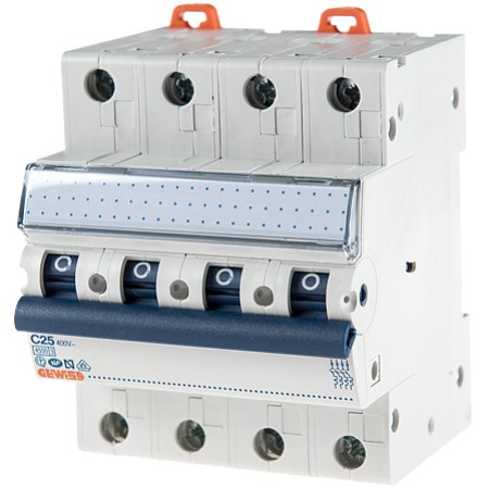 INTR.AUTOMAT C25 4P 4.5KA GEWISS