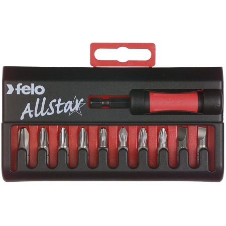 SET DUZE 10 BUC.25mm.+PRELUNGITOR 1/4 FELO STAR