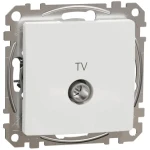 Priză de date pentru TV albă incorporabilă IP20 220V sedna New Schneider