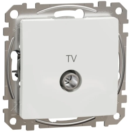 Priză de date pentru TV albă incorporabilă IP20 220V sedna New Schneider