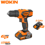 MASINA DE INSURUBAT CU 2 ACUMULATOARE DE 2.0Ah 20V LI-ION 35 N.m  WOKIN
