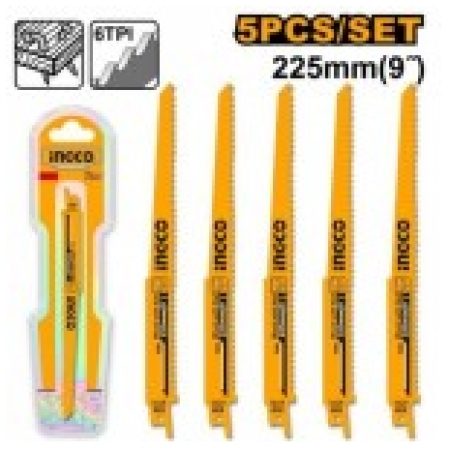 SET DE LAME PT FERESTRAU ALTERNATIV 5BUC 225MM INGCO