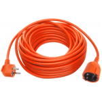 Prelungitor cu o priză cu împământare portocaliu 30m 220V 3х1,5 mm² 220V Bachmann