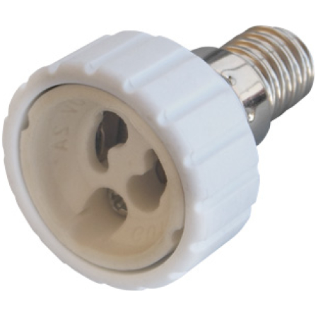 Adaptor alb din E14 în GU10