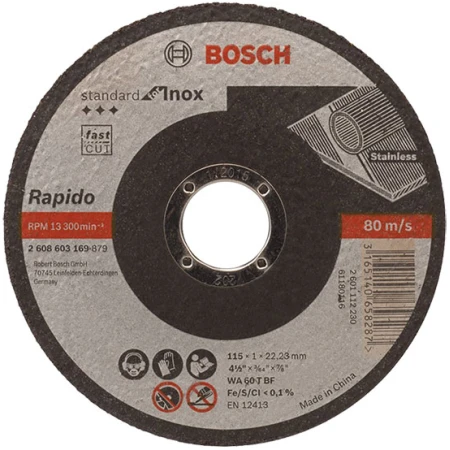 115X1.0MM диск для резки металла Bosch