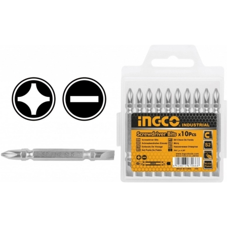 SET DE BITI PH2+SL6 10 BUC 65MM INGCO