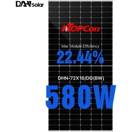 PANOU FOTOVOLTAIC MONOCRISTALIN BIFACIAL 595W DAH SOLAR PROMO