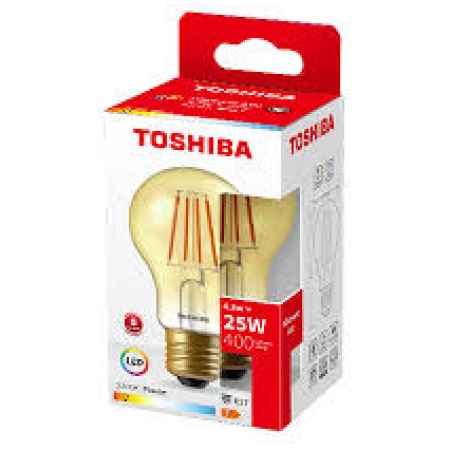 Bec LED cu filament 4,5W 2200K E27 A60 Toshiba