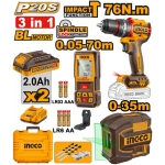 MASINA DE INSURUBAT SI GAURIT+NIVELA LASER PE ACUMULATOR INGCO