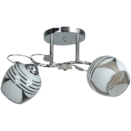 Люстра 40В белая 220V ИП20 E27 2 Элмос