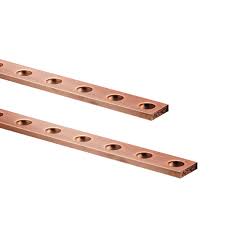 BARA DIN CUPRU STANAT CU GAURI L2M D8.5MM/3CM 530A BARA DIN CUPRU STANAT CU GAURI L2M D8.5MM/3CM 530A
