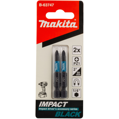 SET 2 BITI IMPACT HEX 1/4 PZ1 50MM MAKITA