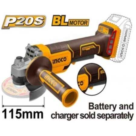POLIZOR UNGHIULAR FARA ACUMULAGOR 20V 115mm INGCO