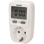 CONTOR DIGITAL LCD PENTRU PRIZA 3.6kW NEGRU ORNO