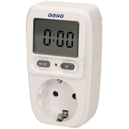 CONTOR DIGITAL LCD PENTRU PRIZA 3.6kW NEGRU ORNO