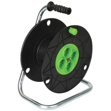 Prelungitor pe tambur 4 prize negru 30m 220V 16A 2х2,5mm² 220V Beltiz