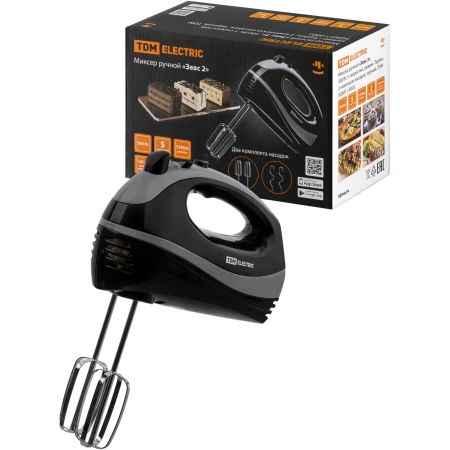 MIXER MANUAL 300W 5 VITEZE 2 SET. DUZE NEGRE<ZEUS>