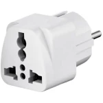 Adaptor UK-EU cu împământare alb 16A Neomax